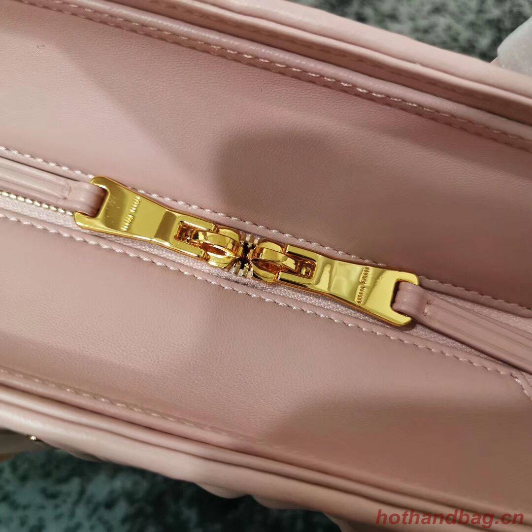 miu miu Matelasse Nappa Leather Top-handle Bag 5BG163 pink miu miu Matelasse Nappa Leather Top-handle Bag 5BG163 pink