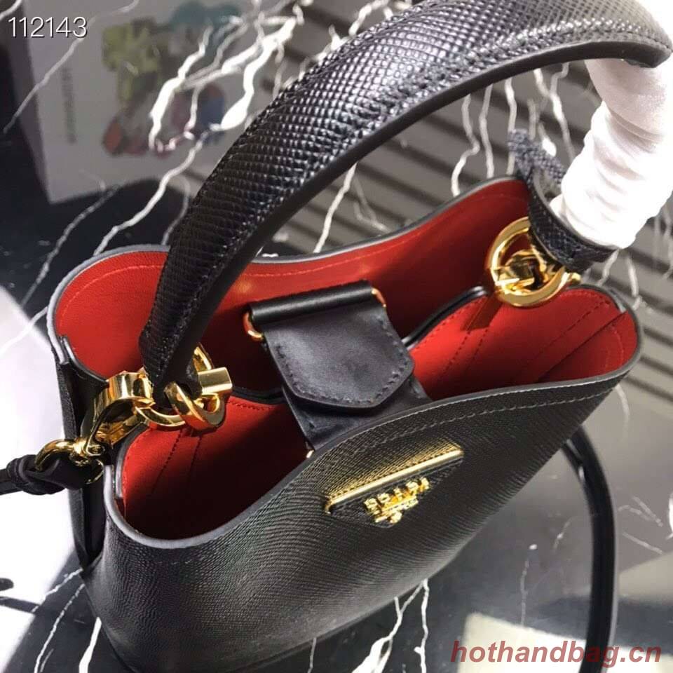 Prada Panier small Original Saffiano Bag 1BA217 Black Prada Panier small Original Saffiano Bag 1BA217 Black