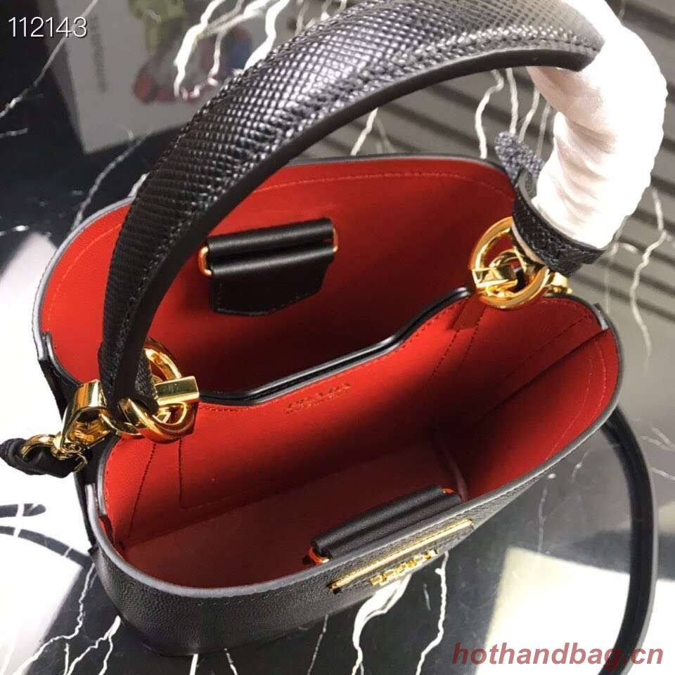 Prada Panier small Original Saffiano Bag 1BA217 Black Prada Panier small Original Saffiano Bag 1BA217 Black