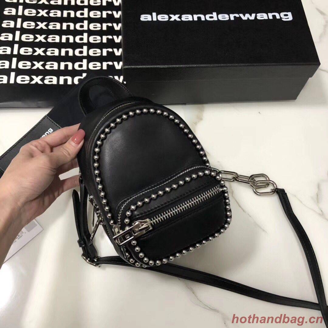 Alexander Wang leather Mini knapsack 0003 black Alexander Wang leather Mini knapsack 0003 black
