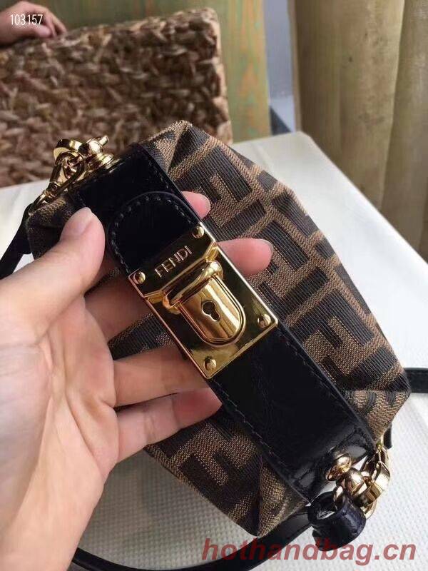 FENDI fabric bag 8BR051 black FENDI fabric bag 8BR051 black