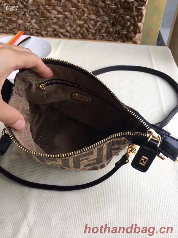 FENDI fabric bag 8BR051 black FENDI fabric bag 8BR051 black