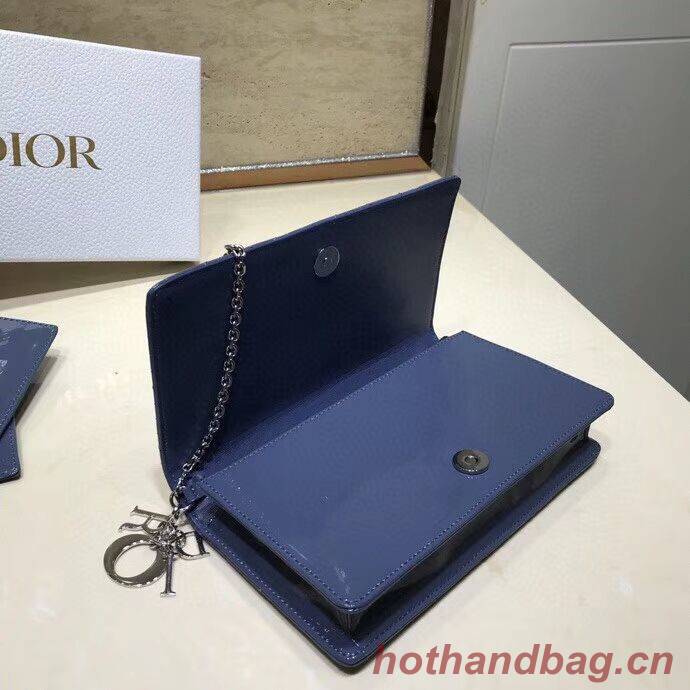 LADY DIOR CALFSKIN WALLET C9025A blue LADY DIOR CALFSKIN WALLET C9025A blue