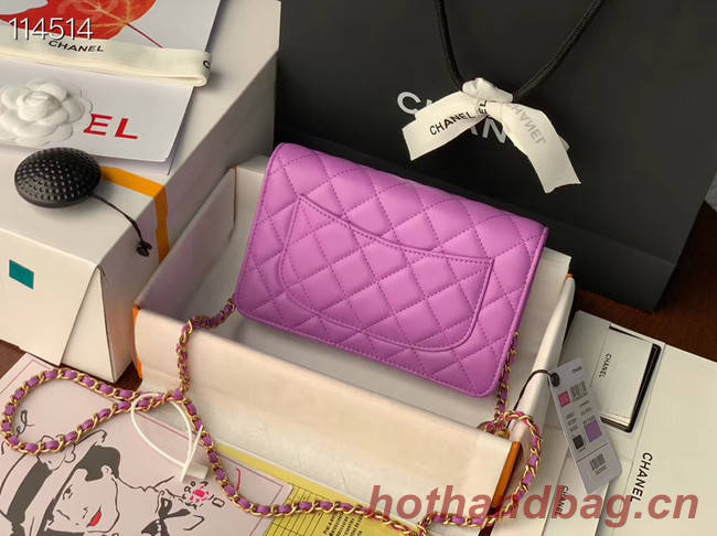 Chanel MINI Flap Bag Original Sheepskin Leather 33814 Lavender