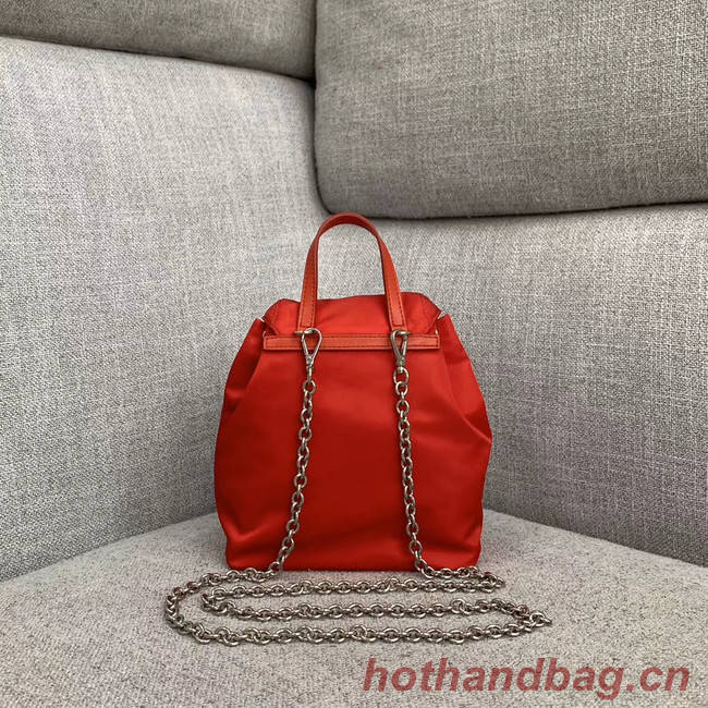 Prada Nylon mini backpack 1BH029 red