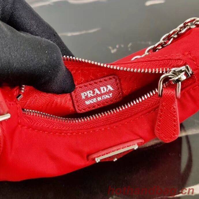 Prada Re-Edition nylon mini shoulder bag 1TT122 red Prada Re-Edition nylon mini shoulder bag 1TT122 red