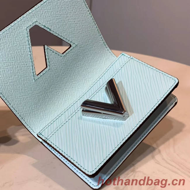 Louis vuitton original TWIST MULTICARTES card holder M68681 sky blue