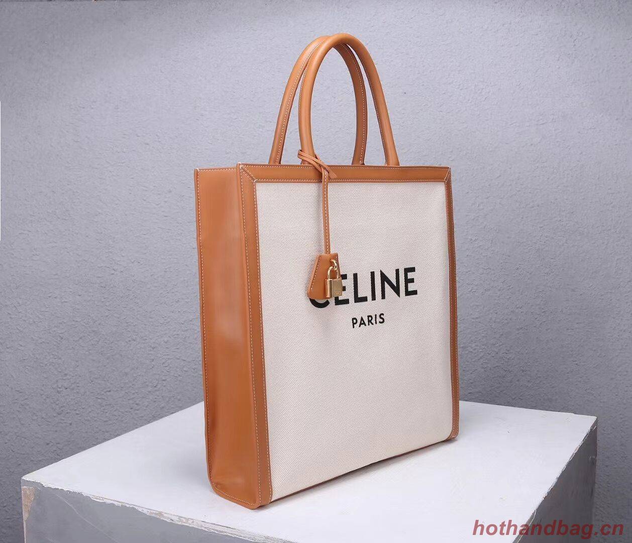 Celine TEEN TRIOMPHE BAG IN TRIOMPHE CANVAS AND CALFSKIN CL90402 white Celine TEEN TRIOMPHE BAG IN TRIOMPHE CANVAS AND CALFSKIN CL90402 white