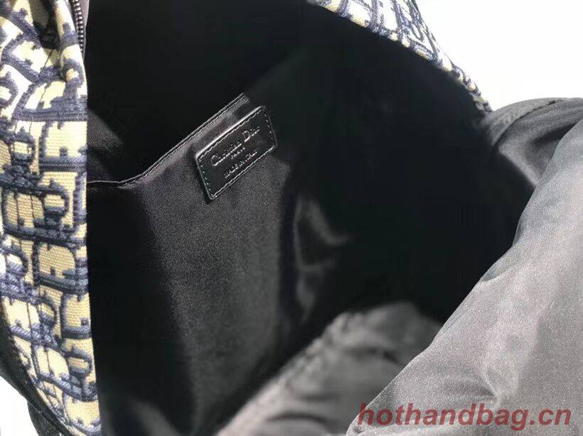 Dior original canvas knapsack CR2025 blue Dior original canvas knapsack CR2025 blue