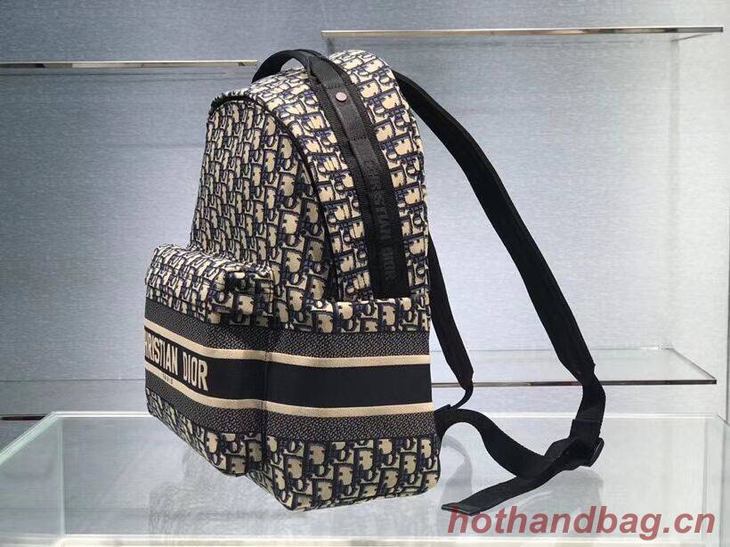 Dior original canvas knapsack CR2025 blue Dior original canvas knapsack CR2025 blue
