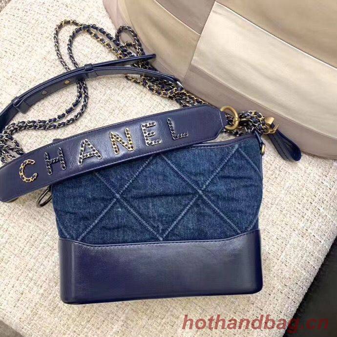 Chanel Gabrielle Small Denim Hobo Bag AS0865 Blue Chanel Gabrielle Small Denim Hobo Bag AS0865 Blue