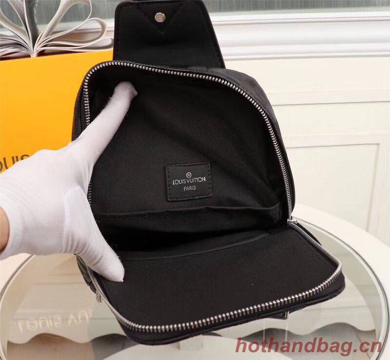 Louis Vuitton AVENUE SLING Original Leather Bag N41719 Black Louis Vuitton AVENUE SLING Original Leather Bag N41719 Black