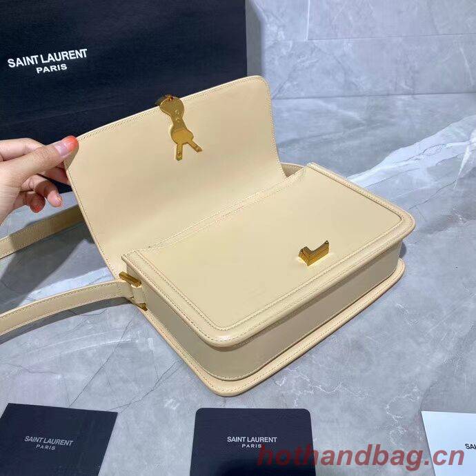 SOLFERINO MEDIUM SATCHEL IN BOX SAINT LAURENT LEATHER Y63435 Beige SOLFERINO MEDIUM SATCHEL IN BOX SAINT LAURENT LEATHER Y63435 Beige