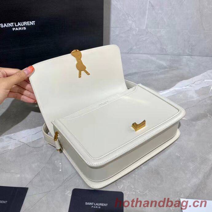 SOLFERINO MEDIUM SATCHEL IN BOX SAINT LAURENT LEATHER Y63435 white SOLFERINO MEDIUM SATCHEL IN BOX SAINT LAURENT LEATHER Y63435 white