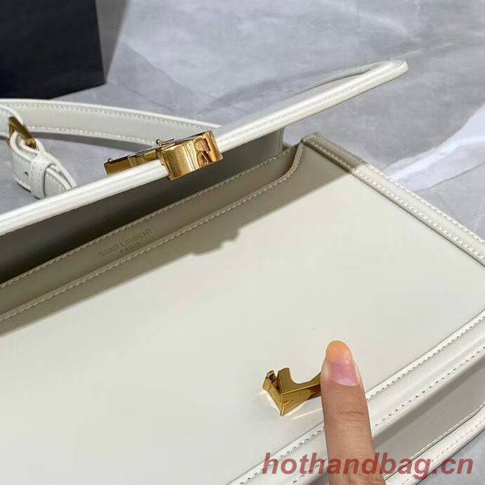 SOLFERINO MEDIUM SATCHEL IN BOX SAINT LAURENT LEATHER Y63435 white SOLFERINO MEDIUM SATCHEL IN BOX SAINT LAURENT LEATHER Y63435 white