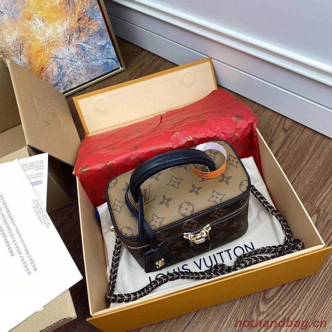 Louis Vuitton Monogram Canvas Reverse Nice Cosmetic Bag M45165 Black Louis Vuitton Monogram Canvas Reverse Nice Cosmetic Bag M45165 Black