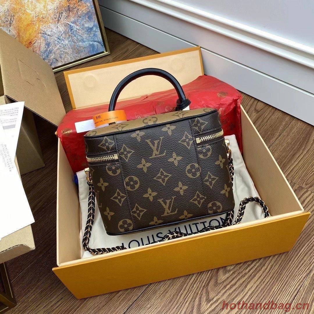 Louis Vuitton Monogram Canvas Reverse Nice Cosmetic Bag M45165 Black Louis Vuitton Monogram Canvas Reverse Nice Cosmetic Bag M45165 Black
