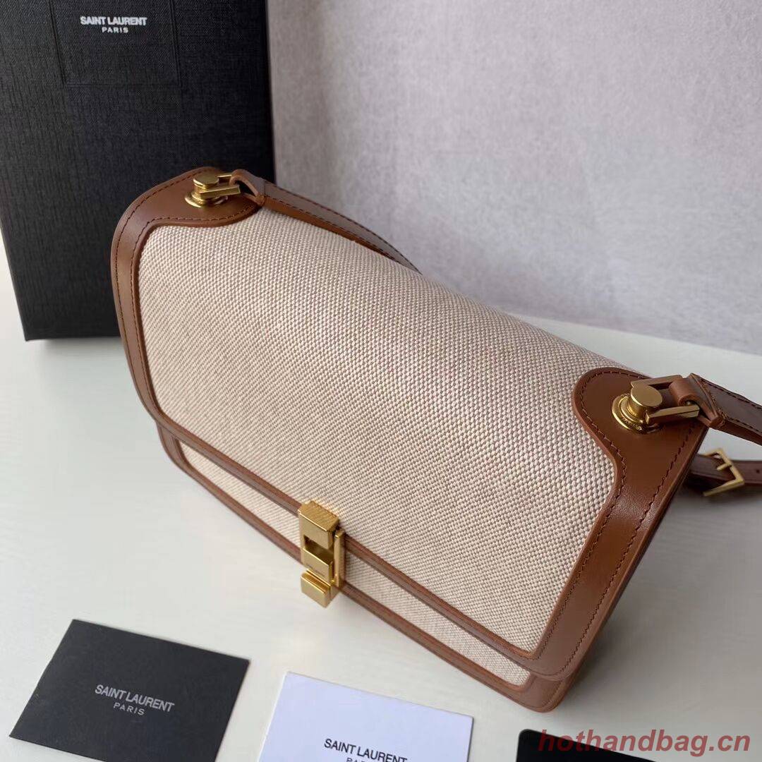 Yves Saint Laurent IN CANVAS AND LEATHER Y650108H Apricot Yves Saint Laurent IN CANVAS AND LEATHER Y650108H Apricot