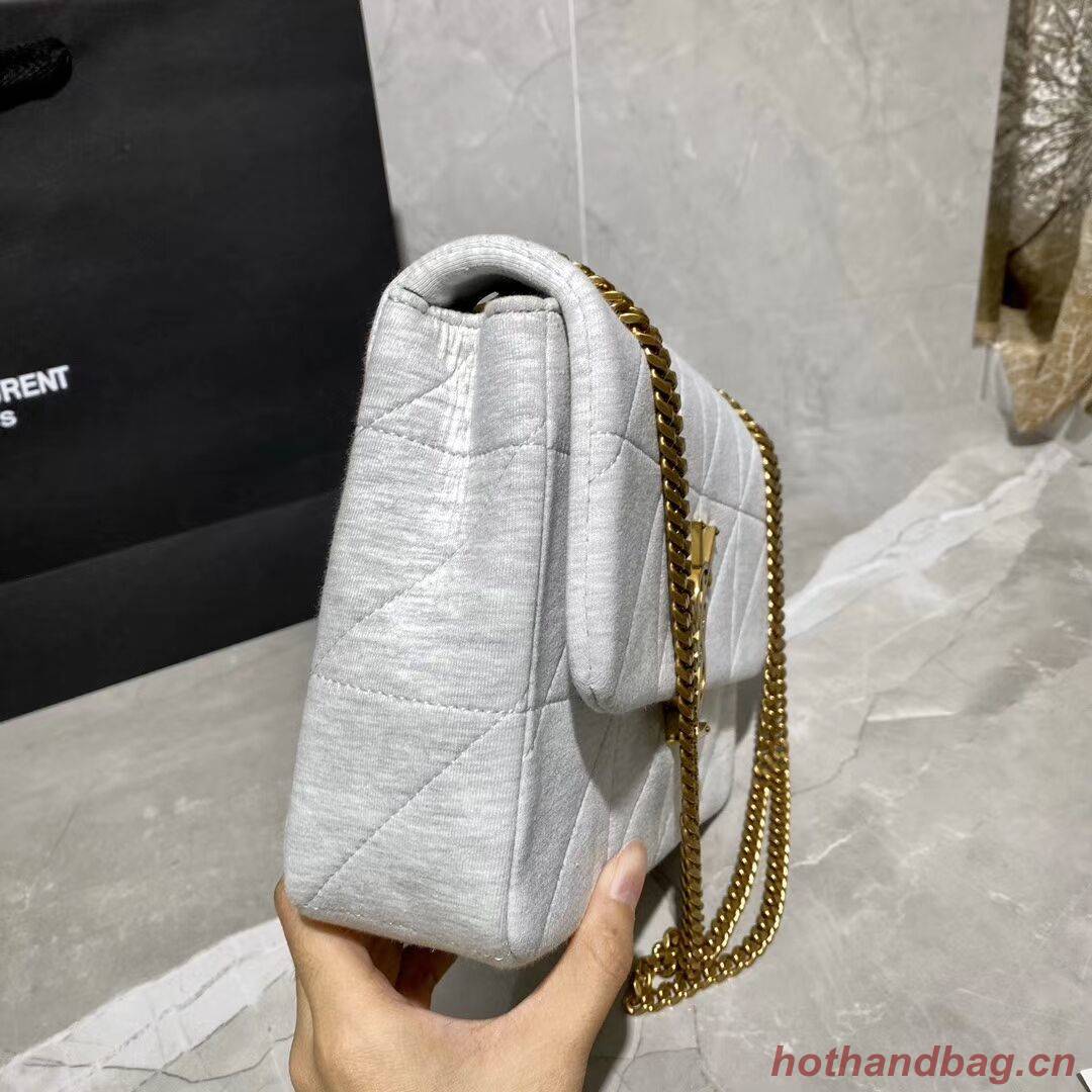 Yves Saint Laurent IN CANVAS AND LEATHER Y434820 grey Yves Saint Laurent IN CANVAS AND LEATHER Y434820 grey