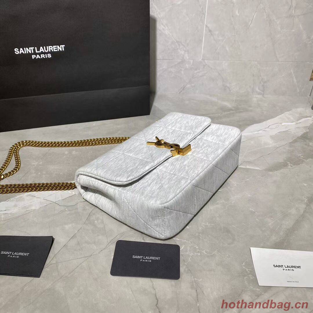 Yves Saint Laurent IN CANVAS AND LEATHER Y434820 grey Yves Saint Laurent IN CANVAS AND LEATHER Y434820 grey