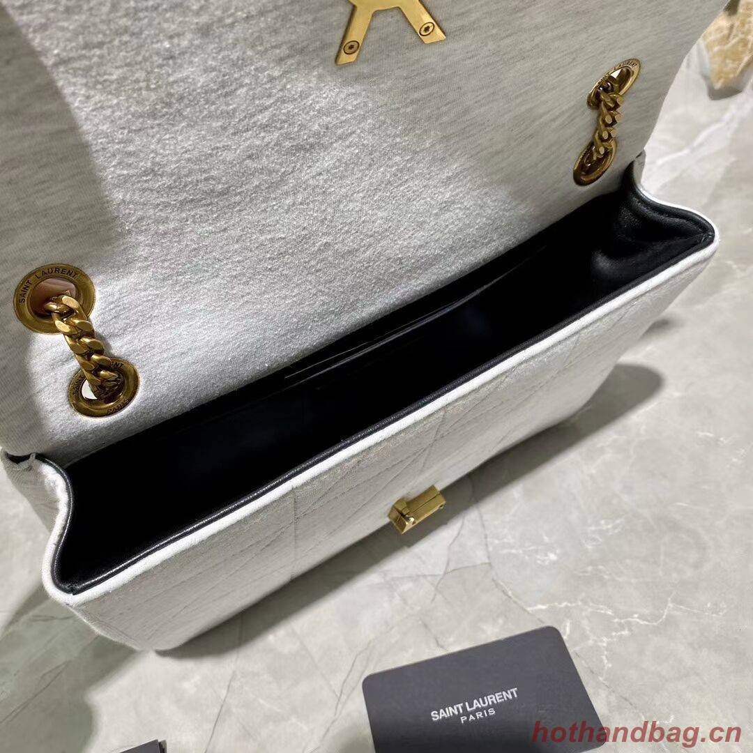 Yves Saint Laurent IN CANVAS AND LEATHER Y434820 grey Yves Saint Laurent IN CANVAS AND LEATHER Y434820 grey