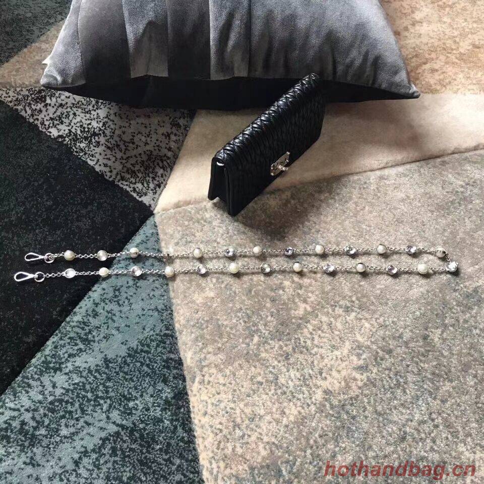 miu miu Matelasse Nappa Leather Shoulder Bag 5DH044A black miu miu Matelasse Nappa Leather Shoulder Bag 5DH044A black