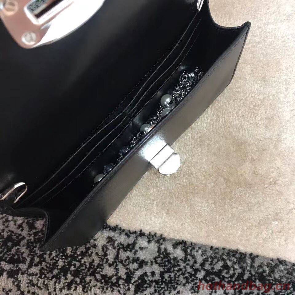 miu miu Matelasse Nappa Leather Shoulder Bag 5DH044A black miu miu Matelasse Nappa Leather Shoulder Bag 5DH044A black