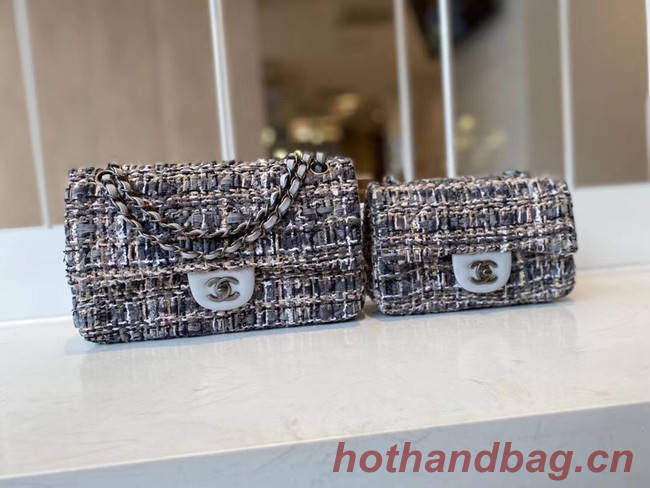 Chanel classic handbag Tweed & silver-Tone Metal A01116-5