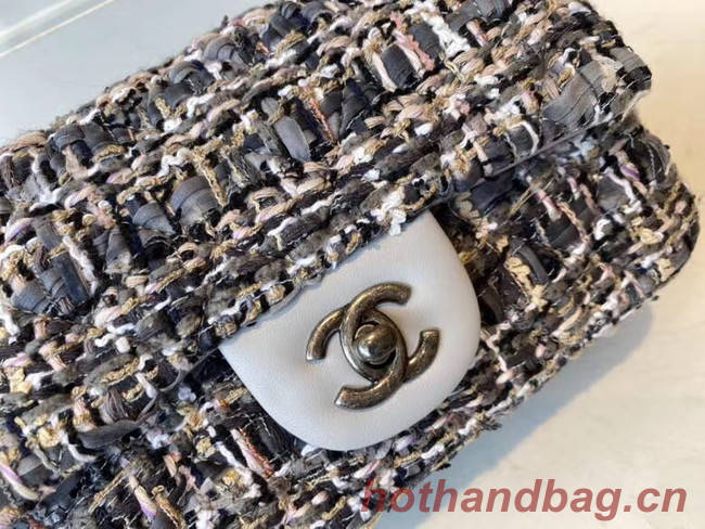 Chanel classic handbag Tweed & silver-Tone Metal A01116-5