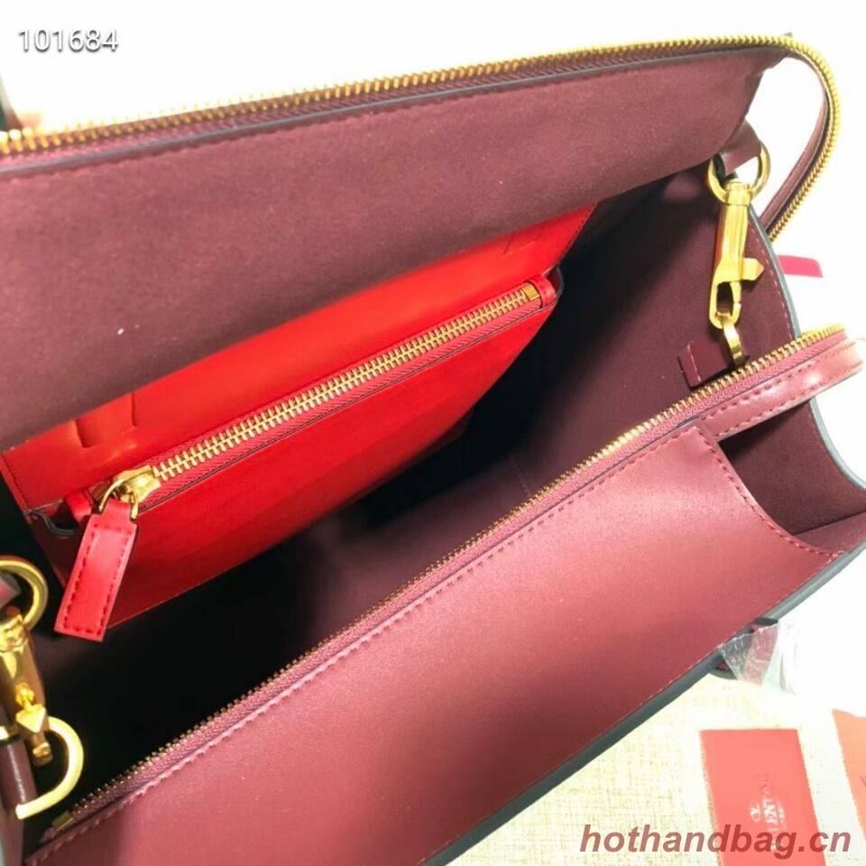 VALENTINO Origianl leather tote V2021 oxblood red VALENTINO Origianl leather tote V2021 oxblood red