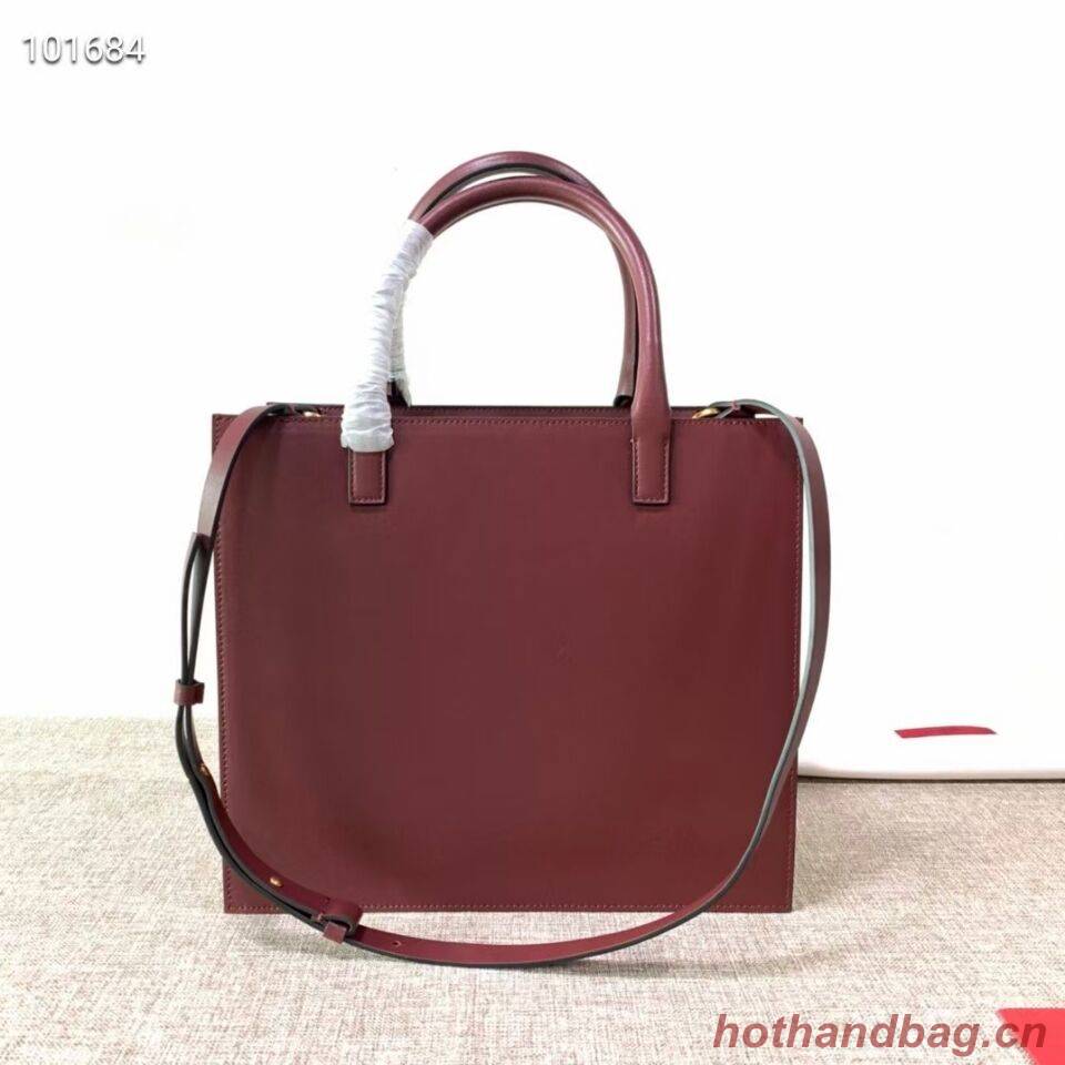 VALENTINO Origianl leather tote V2021 oxblood red VALENTINO Origianl leather tote V2021 oxblood red