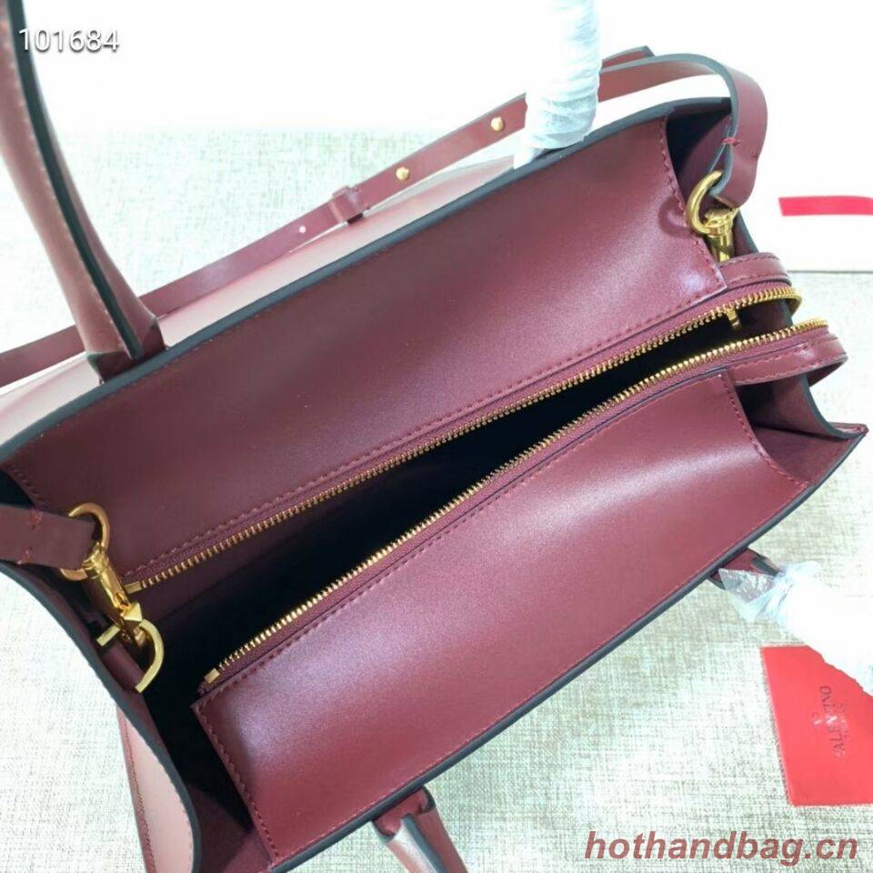 VALENTINO Origianl leather tote V2021 oxblood red VALENTINO Origianl leather tote V2021 oxblood red