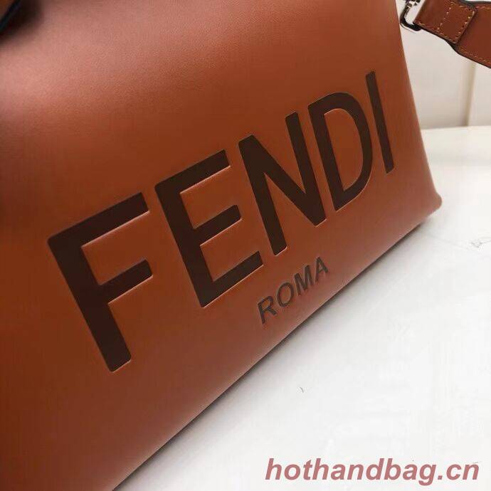FENDI MEDIUM BY THE WAY leather Boston bag 8BL146A Brown FENDI MEDIUM BY THE WAY leather Boston bag 8BL146A Brown