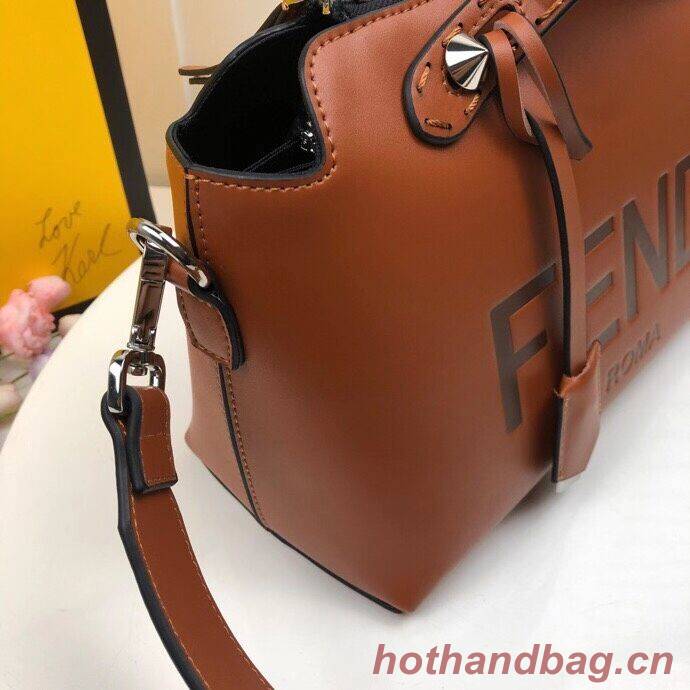 FENDI MEDIUM BY THE WAY leather Boston bag 8BL146A Brown FENDI MEDIUM BY THE WAY leather Boston bag 8BL146A Brown