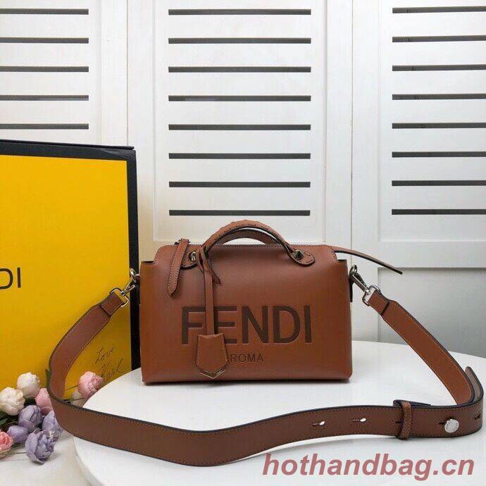 FENDI MEDIUM BY THE WAY leather Boston bag 8BL146A Brown FENDI MEDIUM BY THE WAY leather Boston bag 8BL146A Brown
