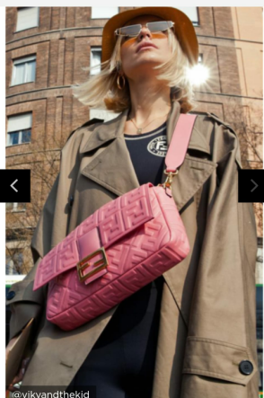 FENDI BAGUETTE Shoulder Bag 8BS017 rose FENDI BAGUETTE Shoulder Bag 8BS017 rose