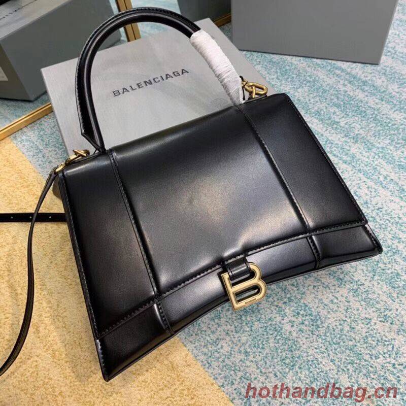 Balenciaga HOURGLASS MEDIUM TOP HANDLE BAG B108892 black Balenciaga HOURGLASS MEDIUM TOP HANDLE BAG B108892 black