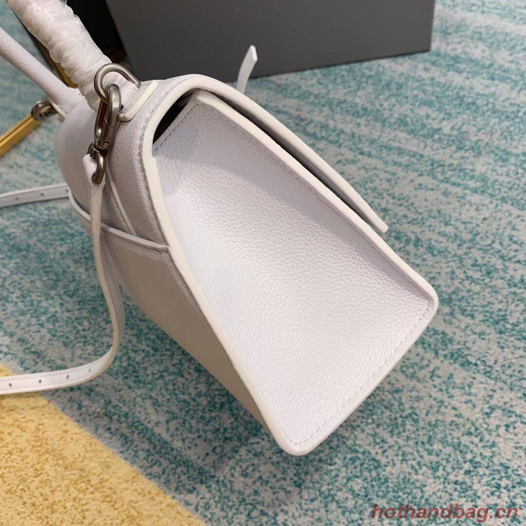 Balenciaga HOURGLASS SMALL TOP HANDLE BAG B108895 white Balenciaga HOURGLASS SMALL TOP HANDLE BAG B108895 white