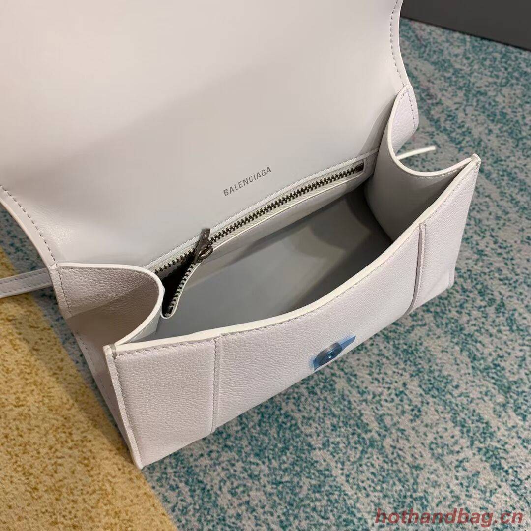 Balenciaga HOURGLASS SMALL TOP HANDLE BAG B108895 white Balenciaga HOURGLASS SMALL TOP HANDLE BAG B108895 white