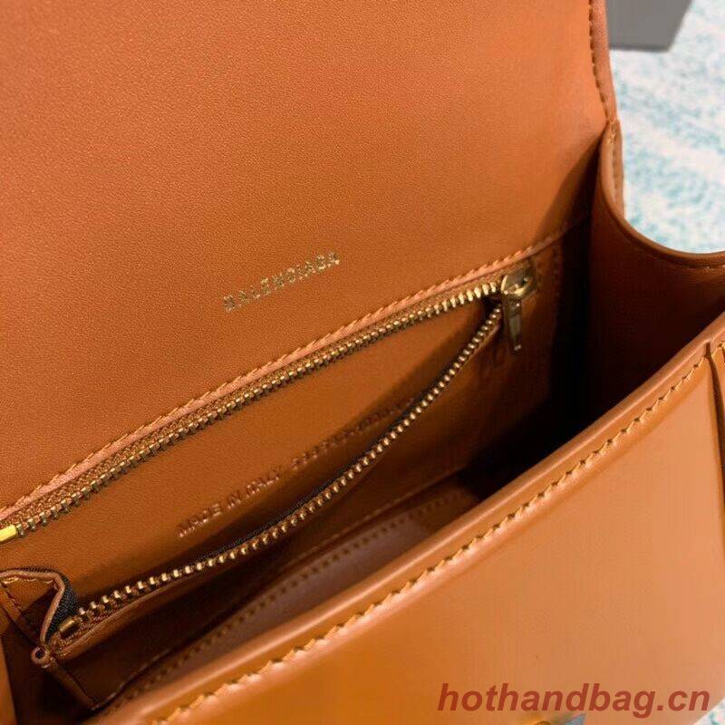 Balenciaga HOURGLASS SMALL TOP HANDLE BAG B108895-1 brown Balenciaga HOURGLASS SMALL TOP HANDLE BAG B108895-1 brown