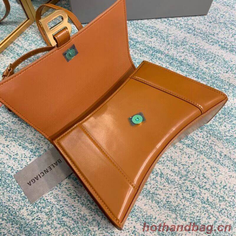 Balenciaga HOURGLASS SMALL TOP HANDLE BAG B108895-1 brown Balenciaga HOURGLASS SMALL TOP HANDLE BAG B108895-1 brown