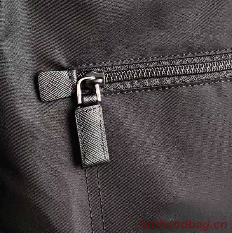 Prada Re-Nylon and Saffiano leather shoulder bag VA0715 black Prada Re-Nylon and Saffiano leather shoulder bag VA0715 black