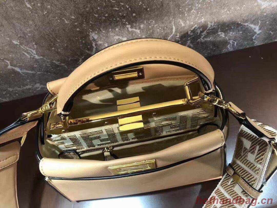 FENDI PEEKABOO ISEEU SMALL leather bag F1615 apricot FENDI PEEKABOO ISEEU SMALL leather bag F1615 apricot