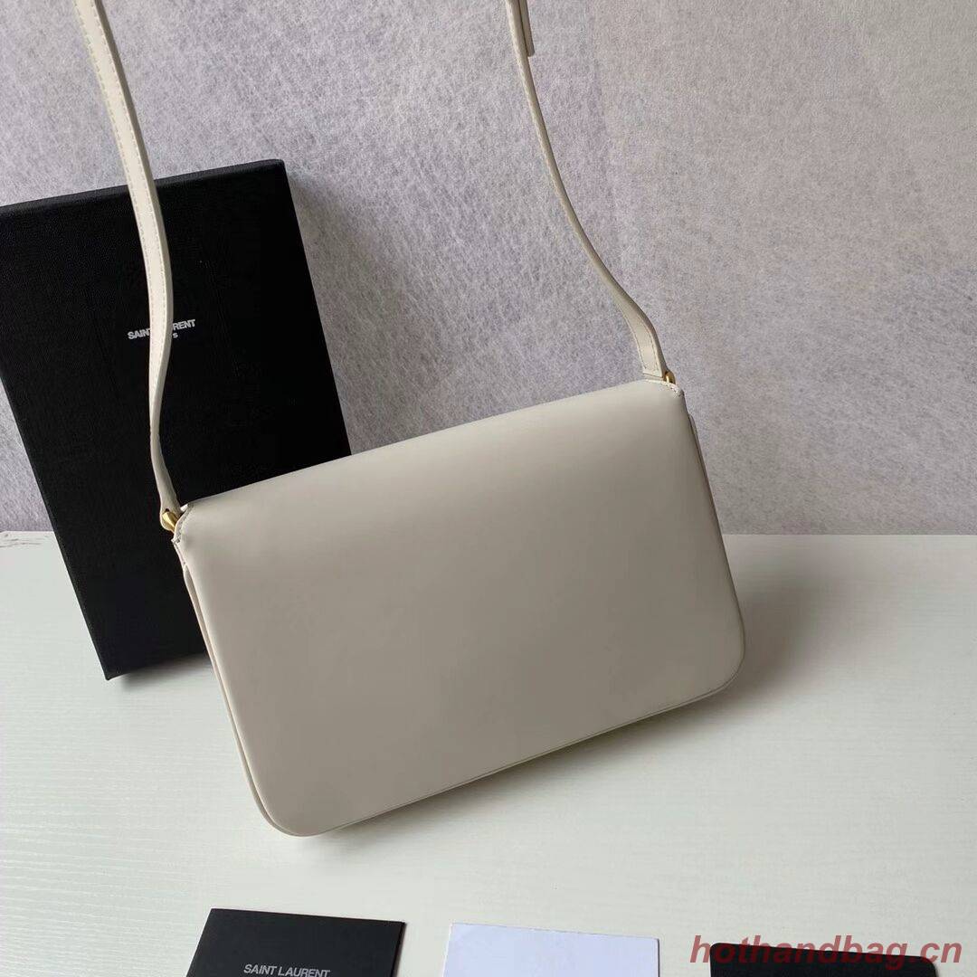 YSL LE MAILLON SATCHEL IN SMOOTH LEATHER 6497952 white YSL LE MAILLON SATCHEL IN SMOOTH LEATHER 6497952 white