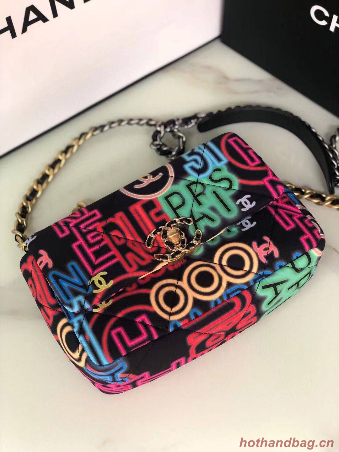 Chanel 19 flap bag AS1160 Graffiti Chanel 19 flap bag AS1160 Graffiti