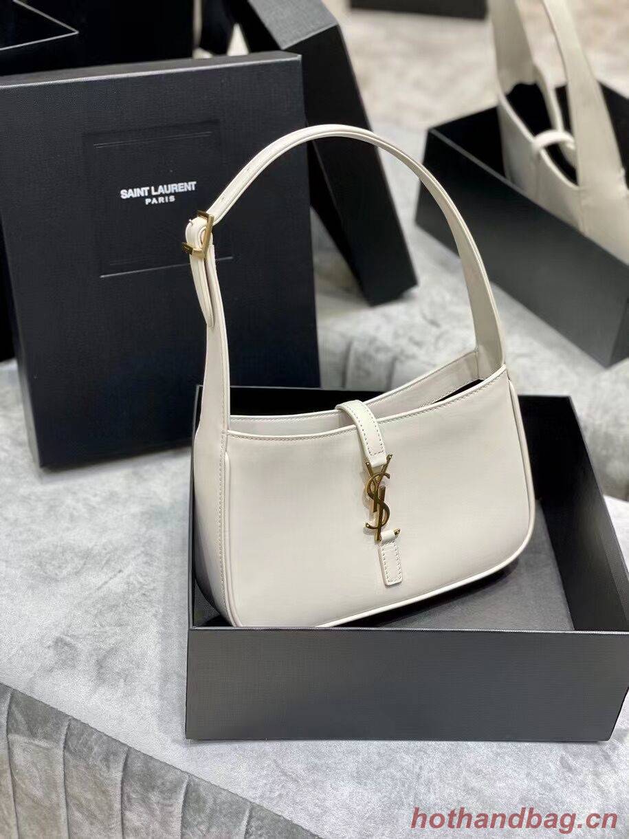 YSL TOP HANDLE BAG IN SHINY LEATHER Y687228 white YSL TOP HANDLE BAG IN SHINY LEATHER Y687228 white