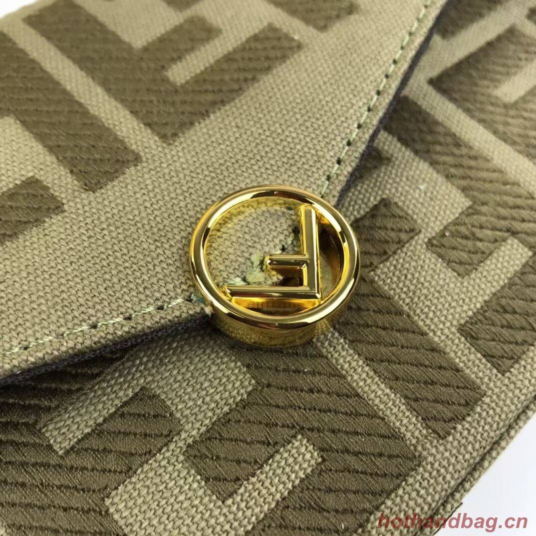 FENDI fabric bag F1230 green FENDI fabric bag F1230 green