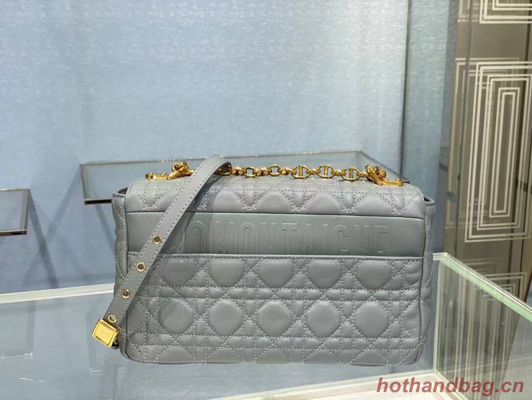 MEDIUM DIOR CARO BAG Soft Cannage Calfskin M9242 grey MEDIUM DIOR CARO BAG Soft Cannage Calfskin M9242 grey