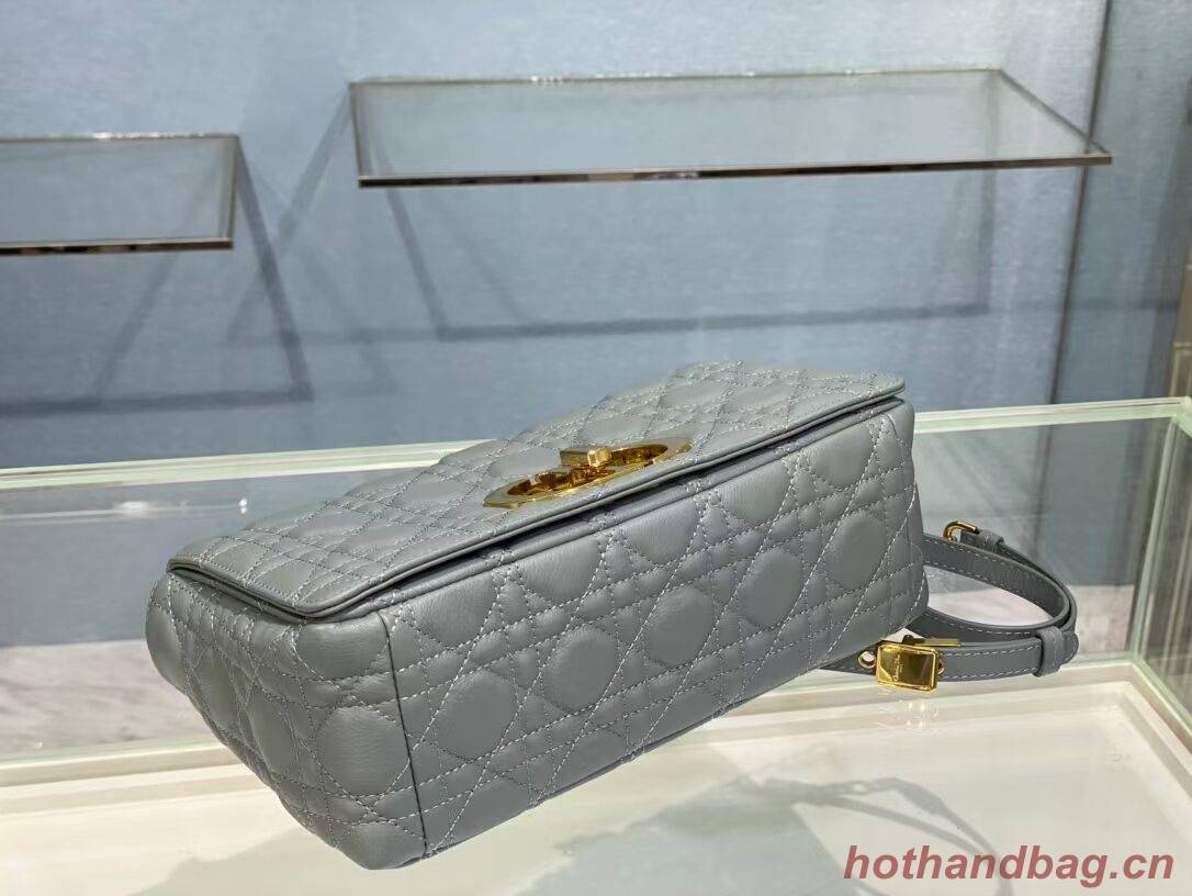 MEDIUM DIOR CARO BAG Soft Cannage Calfskin M9242 grey MEDIUM DIOR CARO BAG Soft Cannage Calfskin M9242 grey