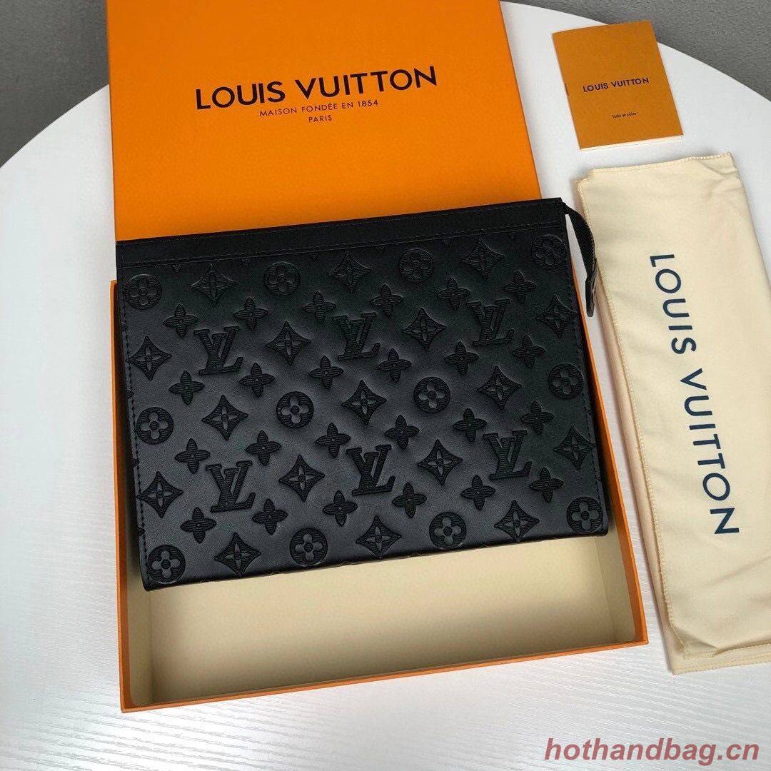 Louis Vuitton Monogram Eclipse POCHETTE VOYAGE MM M61692 Black Louis Vuitton Monogram Eclipse POCHETTE VOYAGE MM M61692 Black
